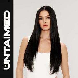 Untaimed Straight Halo 18" Seamless Clip-In Hair Extensions